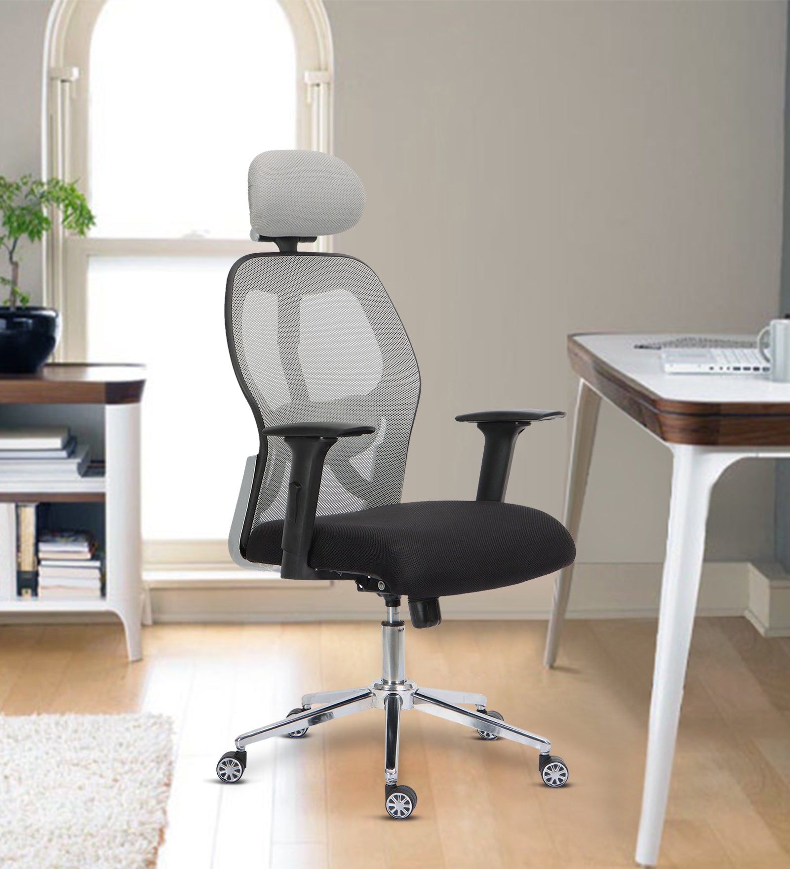 Ettorez MATT-DX High Back Mesh Ergonomic Grey Office Chair