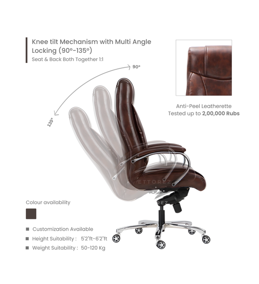 Ettorez ELEGANT High Back leatherette Office Chair