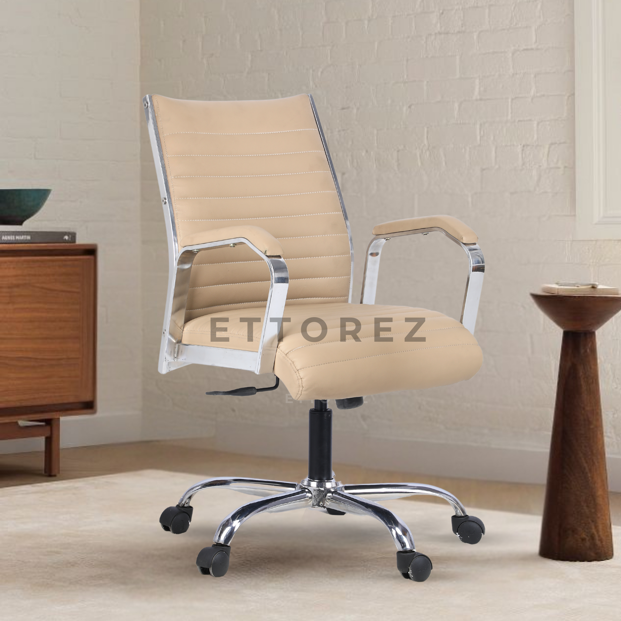 Ettorez  GLOBAL lB Stylish Sleek Leatherette Office Chair