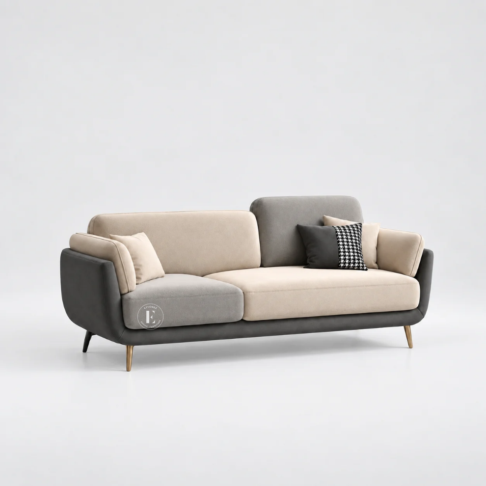 Ettorez ZURICH Two-Tone Modern Sofa