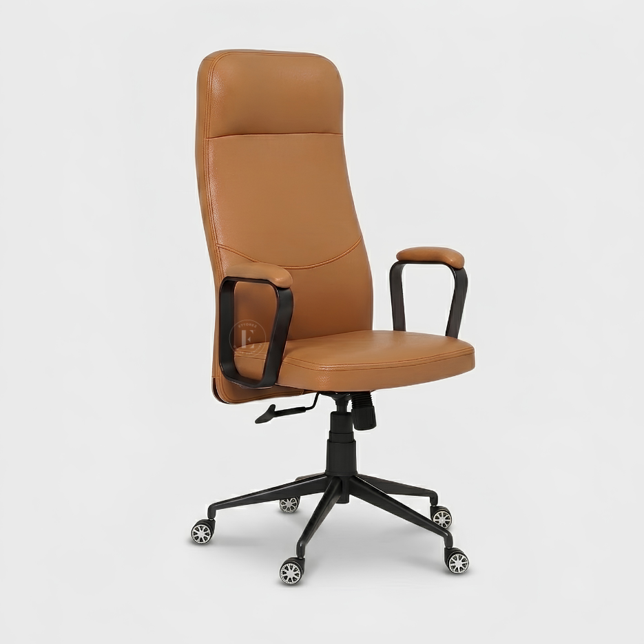 Ettorez LEXUS HB 2.0 Modern Leatherette Office Chair-Tan