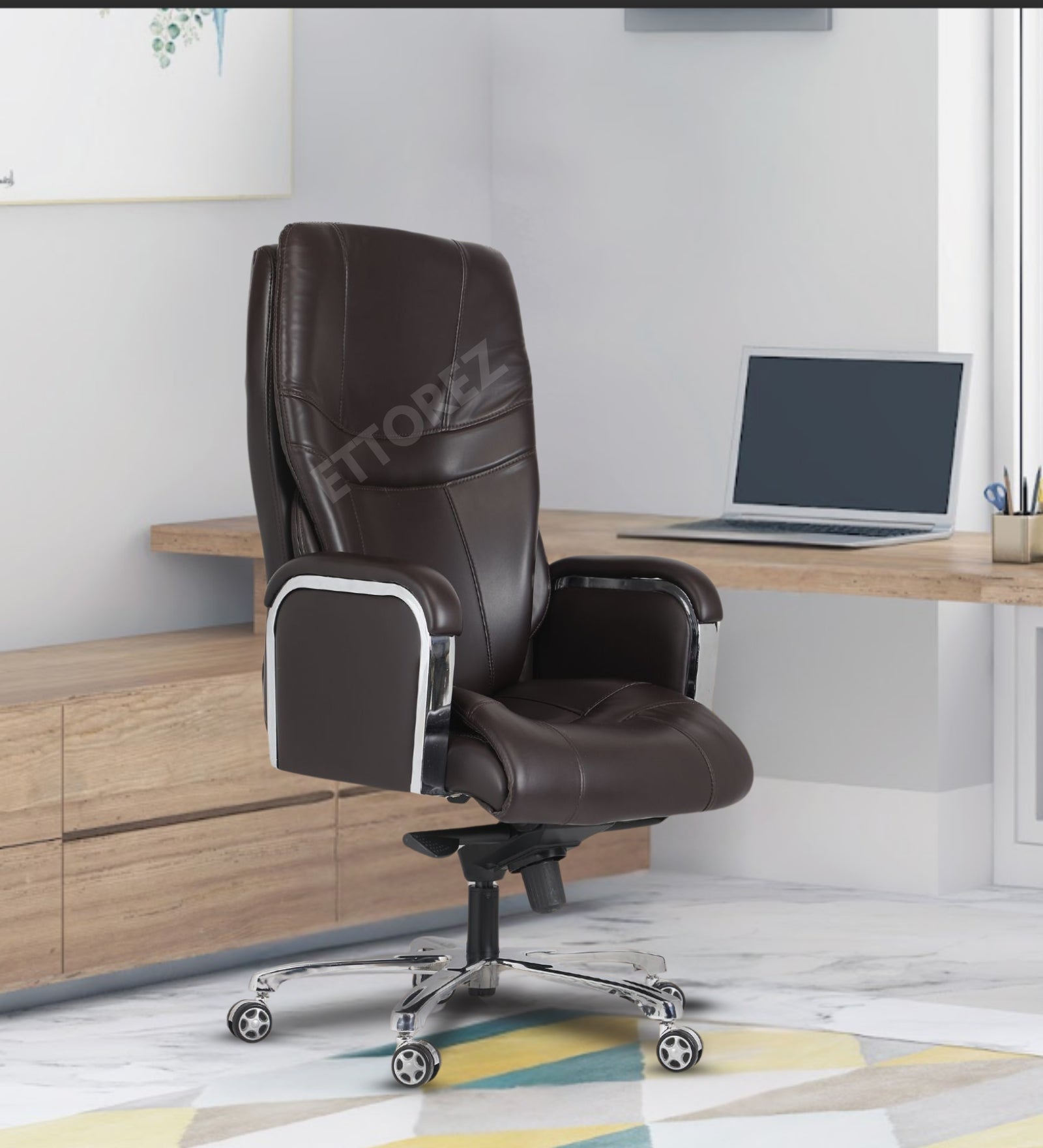 Ettorez RAINBOW High Back Leatherette Office Chair