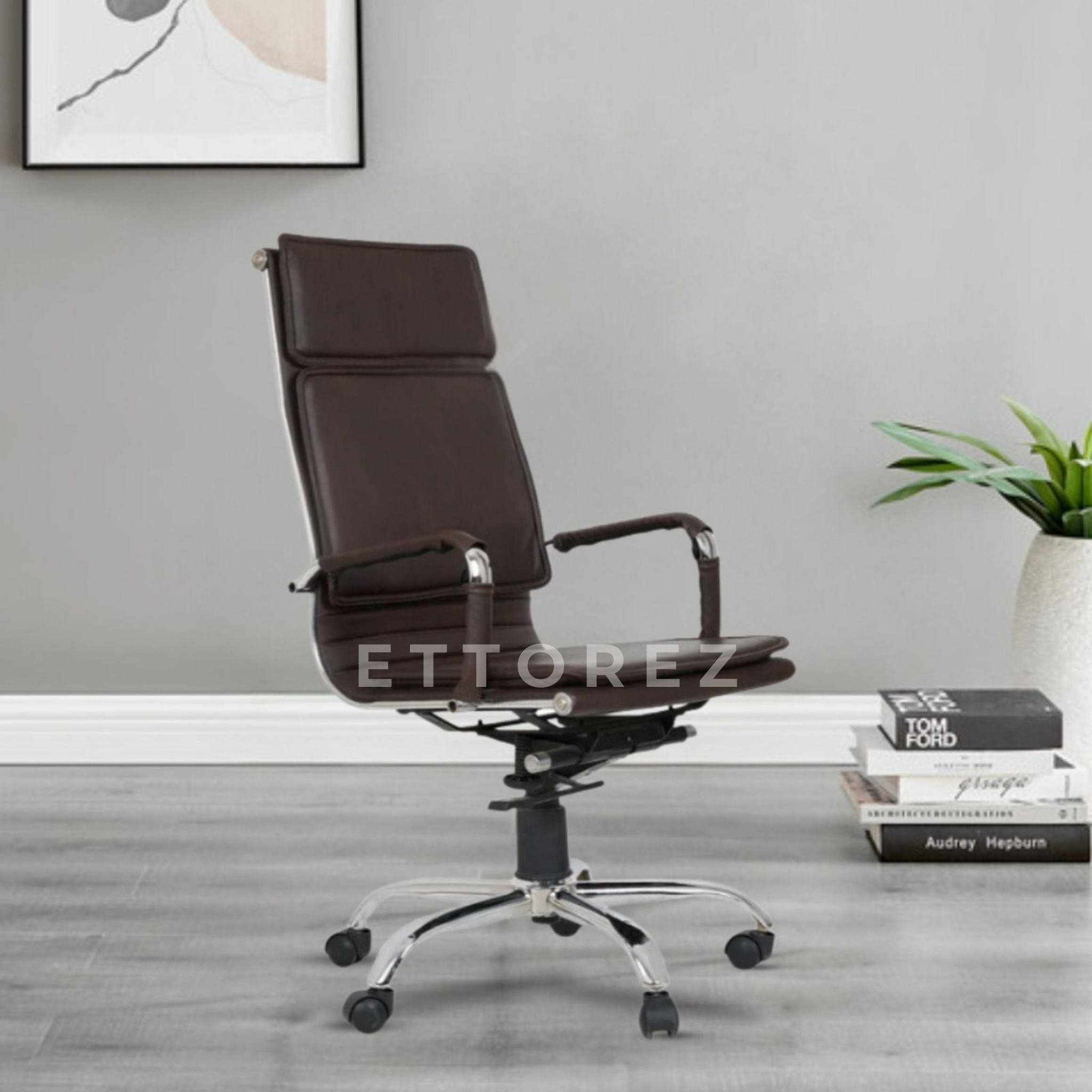 Ettorez Noble Modern Sleek Leatherette Office Chair