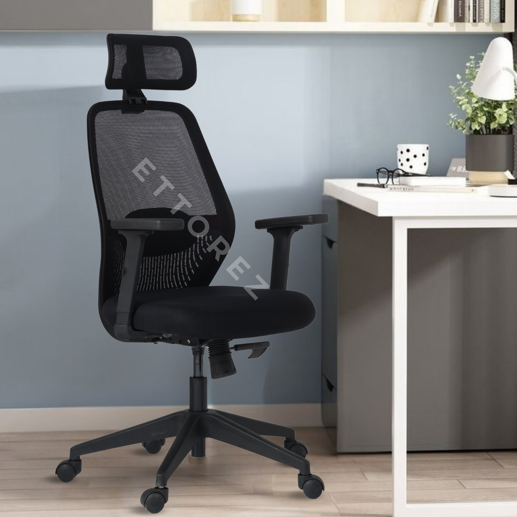 Ettorez Wave Ergonomic Office Chair- Black