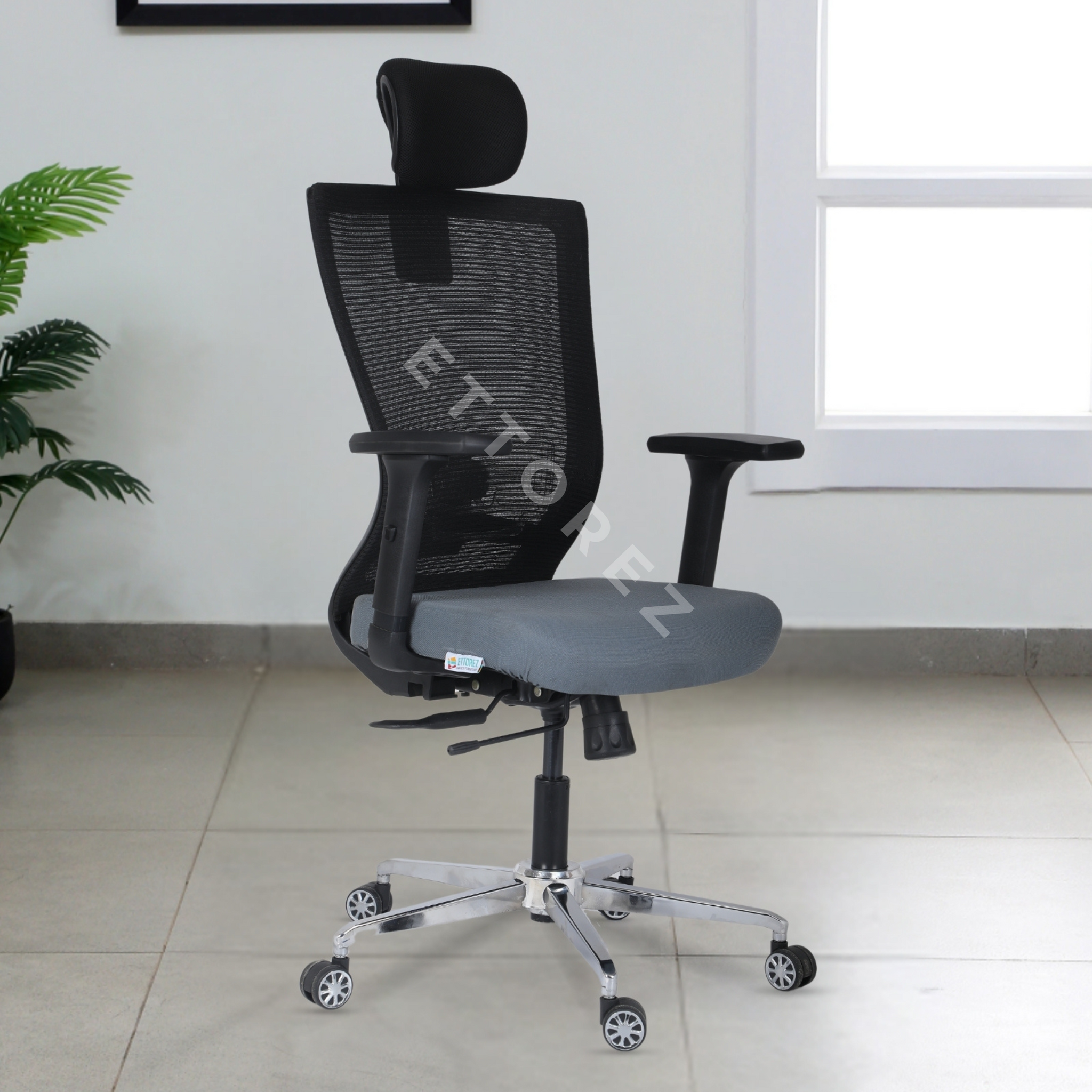 Ettorez OMEGA  Black High Back Ergonomic Office Chair
