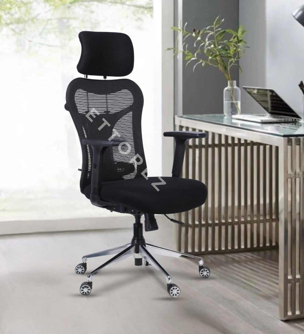 Ettorez OPTIMA Black High Back Ergonomic Office Chair