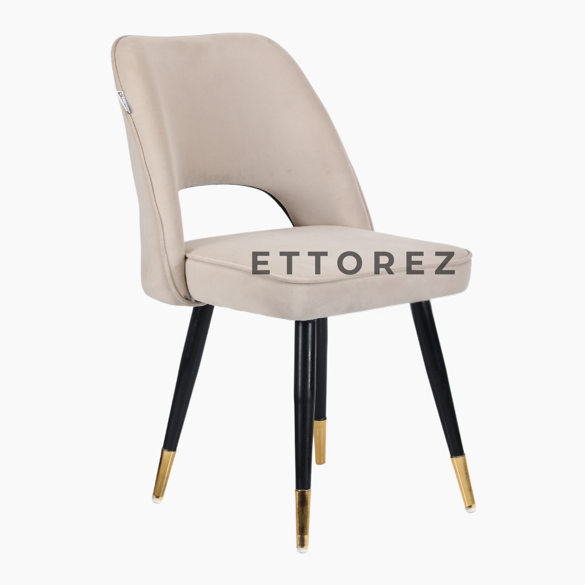 Ettorez Daisy- Beige Modish Accent Chair